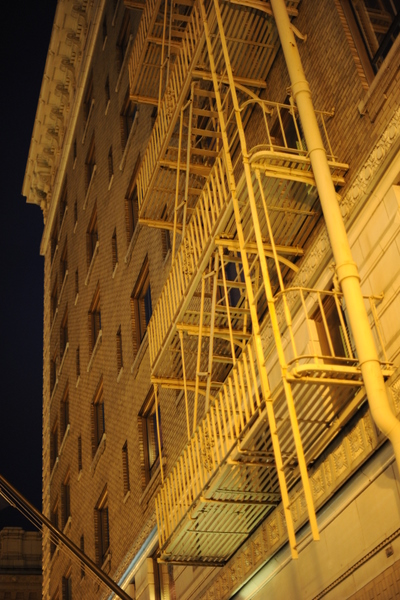 I'm not used to seeing fire escapes: Portland